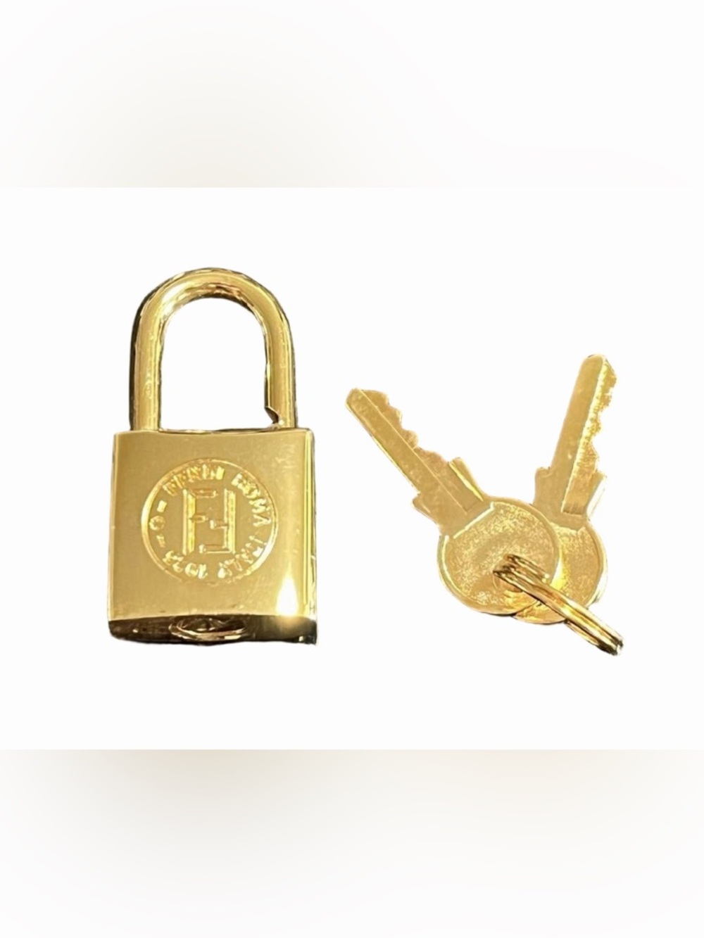 Fendi Gold Padlock with Keys